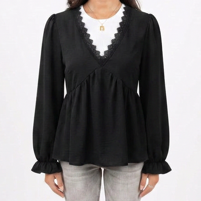 Schwarzes longsleeve