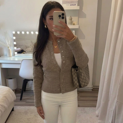 lässige strick Cardigan
