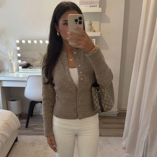 lässige strick Cardigan