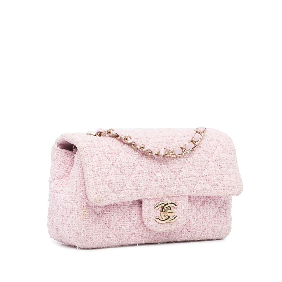 Pink Bouclé Tasche