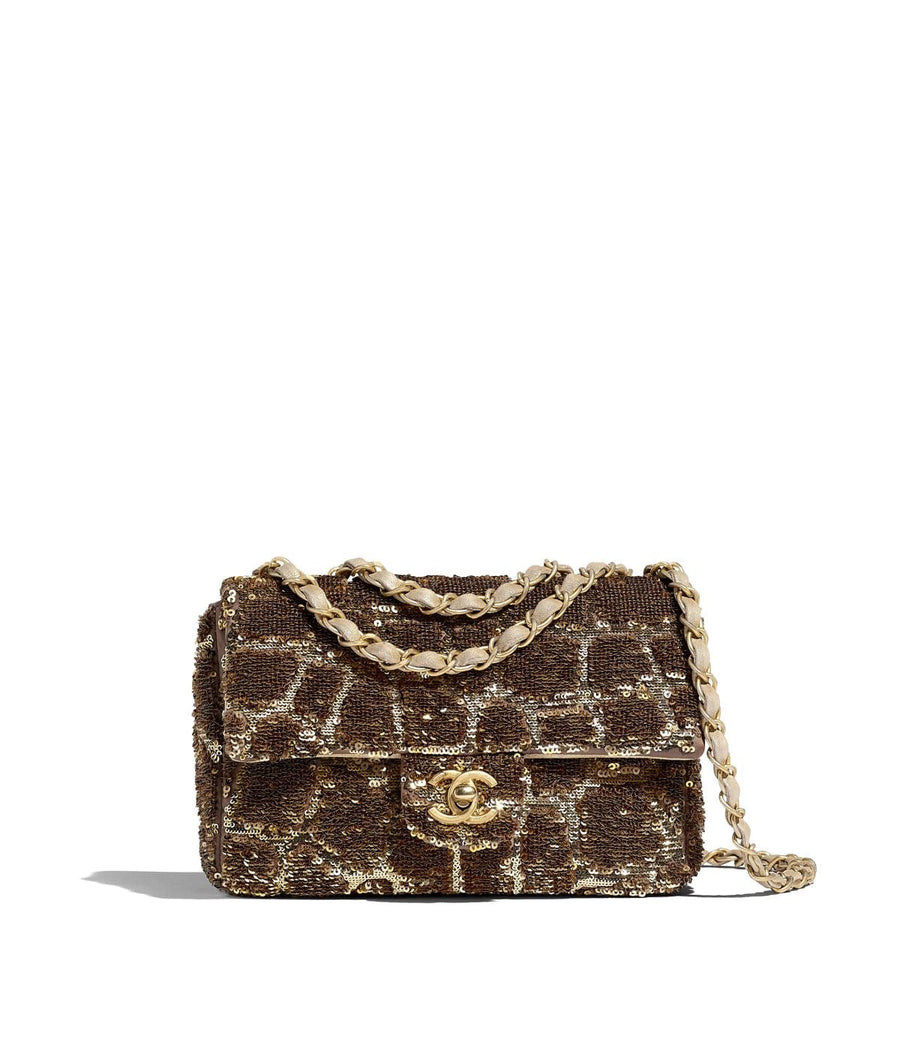 Geflochtene Pailletten Tasche